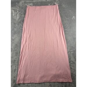 Bailey 44 Pink Jersey Knit Maxi Skirt Womens Size Medium Elastic Waist Straight